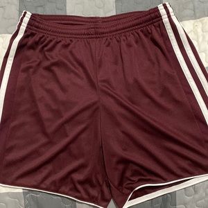 NWT Adidas Tastigo Maroon/White soccer shorts xs